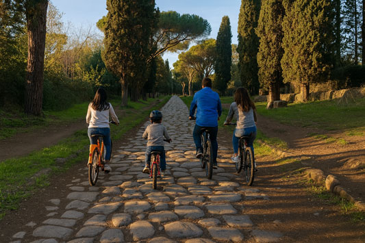 The bike tour is suitable for families