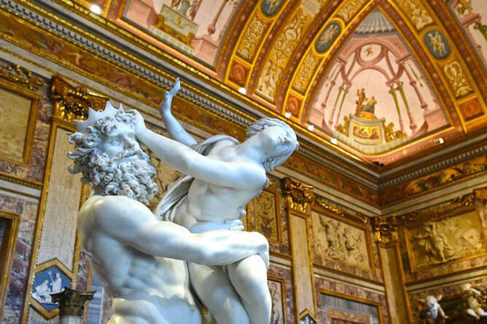 Details of Canova's sculpture